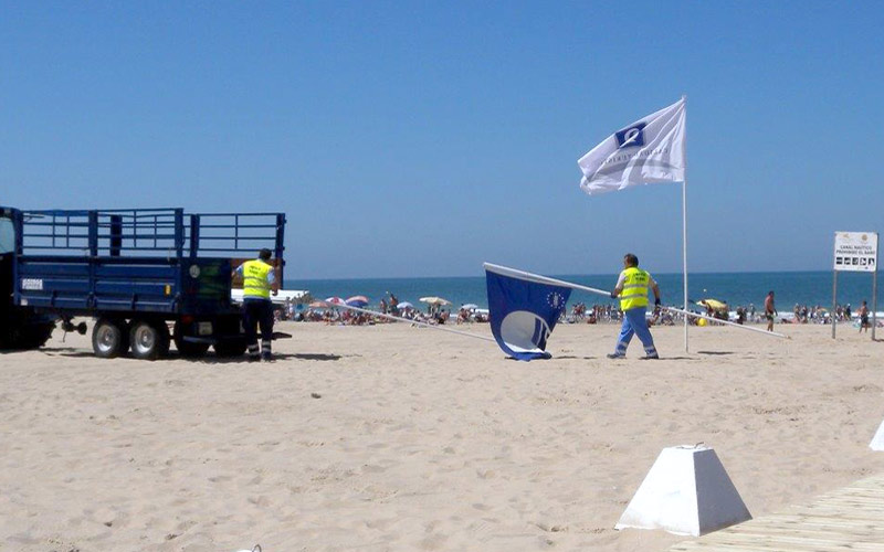 Las playas ‘azules’, en temporada alta