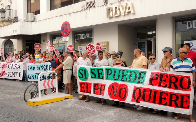 “No vamos a permitir que el banco eche a Eva de su casa para seguir especulando con su vivienda”