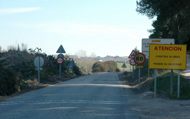 Una treintena de empresas opta a retomar las obras de la carretera A-2003 entre Jerez y La Barca, paralizadas desde 2012