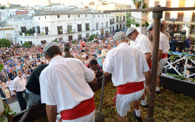 La Pisa de la Uva marca el inicio de las Fiestas de la Vendimia