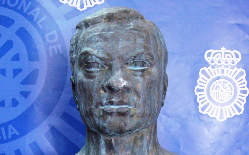 Localizado el busto de Rubén Darío de la Alameda