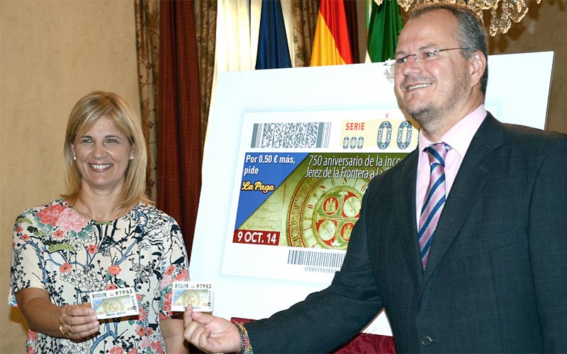 Un cupón para propagar por todo el país la conmemoración del 750 aniversario de la incorporación de Jerez a la Corona de Castilla