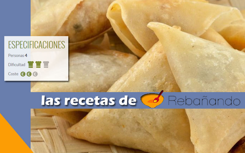 Hojaldritos de espinacas y queso de cabra