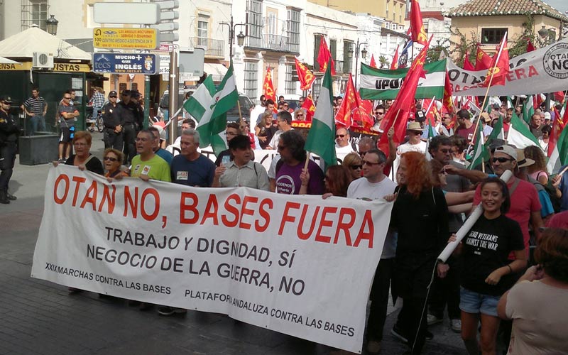 “No vamos a caer en el desaliento. Vamos a seguir exigiendo que se desmantelen las bases, el lugar donde empiezan las guerras”