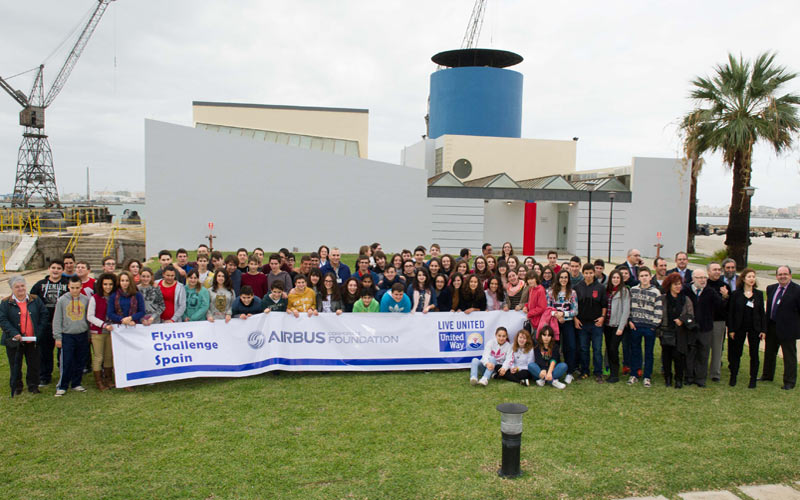 Airbus lanza el programa ‘Flying Challenge’ en Puerto Real para orientar a estudiantes de la localidad a encontrar su vocación