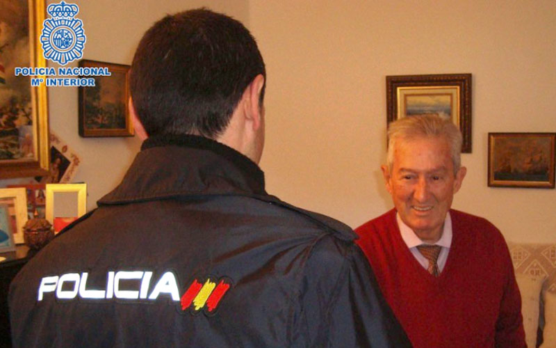 Baltasar se reencuentra con el Policía que le salvó la vida