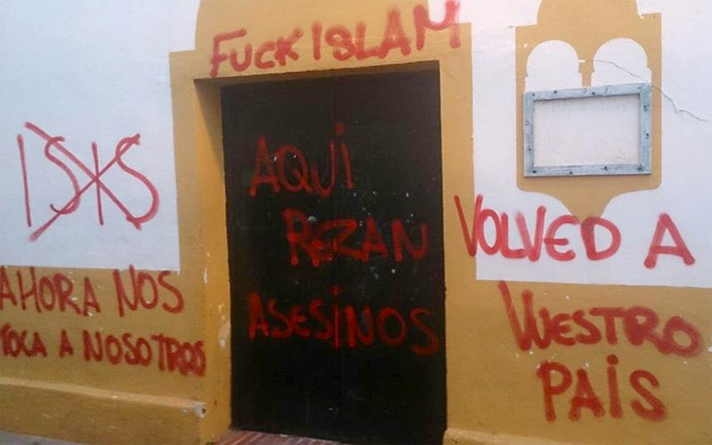 La Apdha condena la “ola islamófoba”, como el caso de las pintadas en Jerez, que “resurge” tras los atentados de París
