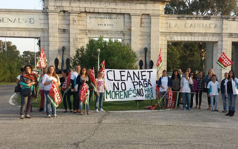 Defensa ‘rompe’ con Cleanet, empresa encargada de la limpieza en las instalaciones militares gaditanas que no paga a su plantilla