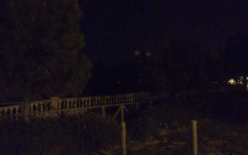 El paseo marítimo del Almirante, sin luz