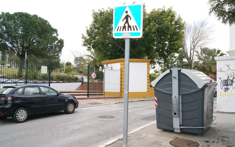Quejas por la colocación de los contenedores