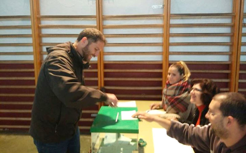 Santiago Sánchez, líder de Podemos en la ciudad, encabeza la candidatura de Ganemos Jerez a las municipales tras las primarias