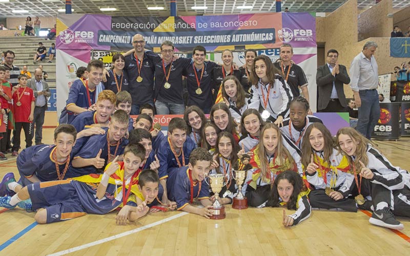 Catalunya triunfa en una nueva edición del Minibasket disputado en San Fernando; Andalucía, plata en chicas y bronce en chicos