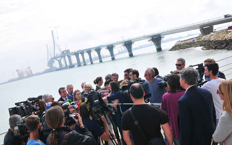 Nueva ‘visita técnica’ del PP al segundo puente, sin cámaras, para prometer a días de la campaña del 24-M su apertura en agosto