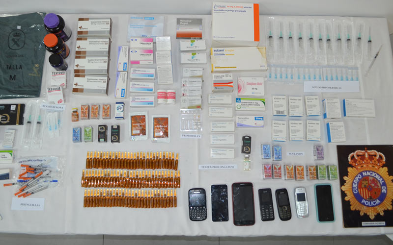 Imputadas tres personas en Rota por vender y distribuir anabolizantes y esteroides sin control médico