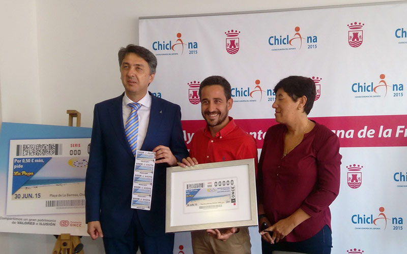 Chiclana, como Ciudad Europea del Deporte, protagoniza este martes el cupón de la ONCE