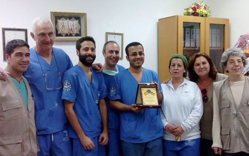 Tres profesionales del Hospital de Puerto Real participan en un proyecto humanitario en la franja de Gaza