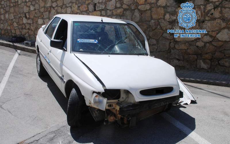 Cometen cinco atracos y dos atropellos en pocas horas tras robar un coche en Jerez, y acaban sufriendo un accidente