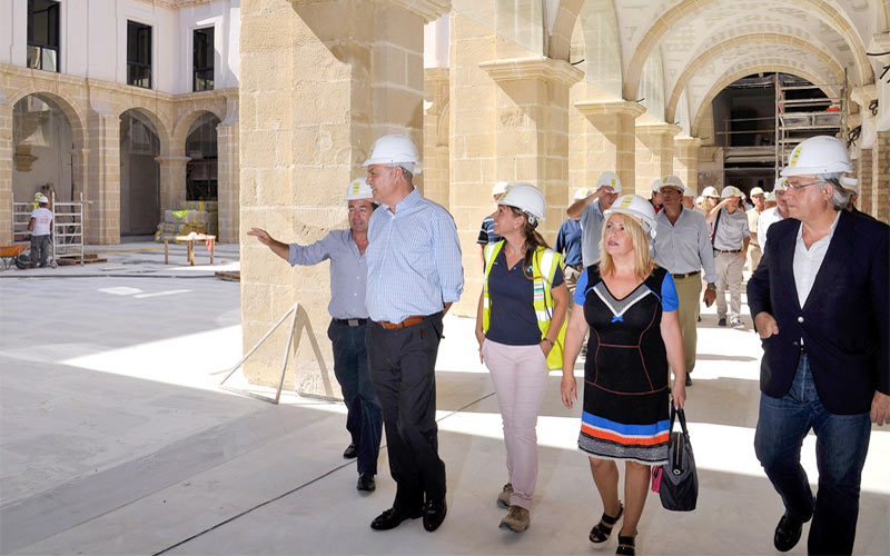 Las obras de rehabilitación del convento de San Agustín para convertirlo en moderno Centro de Negocios, al 85% de ejecución