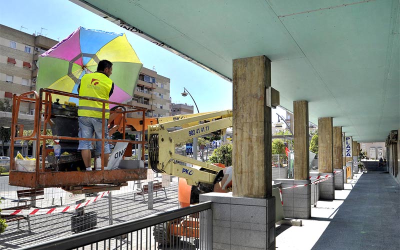La demandada rehabilitación de los soportales de Madre de Dios, lista para final del verano