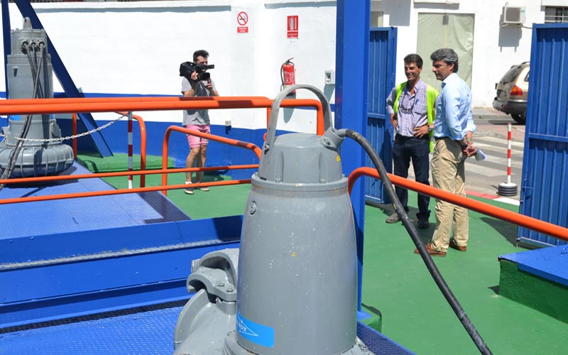 Obras de mejora en las estaciones de bombeo de aguas residuales de Pery Junquera, Venta de Vargas y Zaporito de cara al otoño