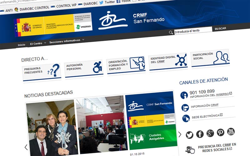 El CRMF de San Fernando actualiza su web