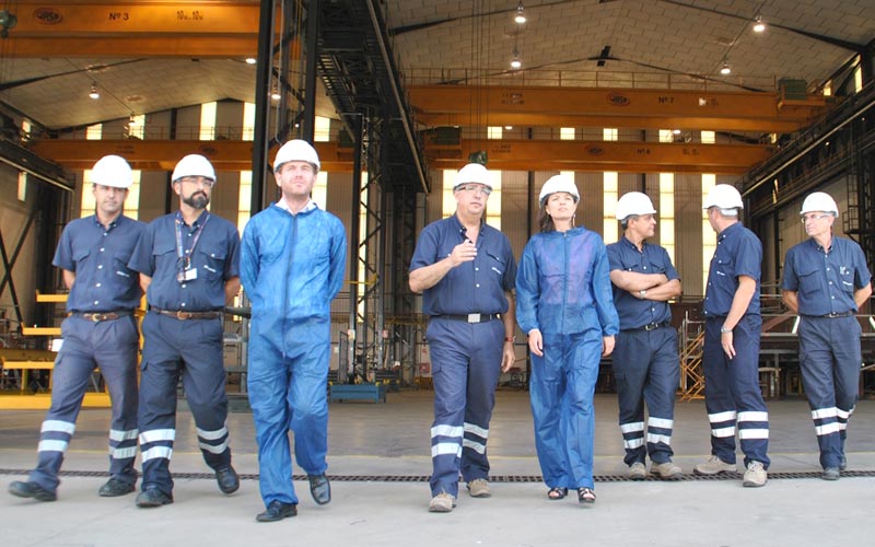 El comité de Navantia-San Fernando coincide con Cavada y Román en la necesidad de “unir fuerzas” en pro de la viabilidad del sector