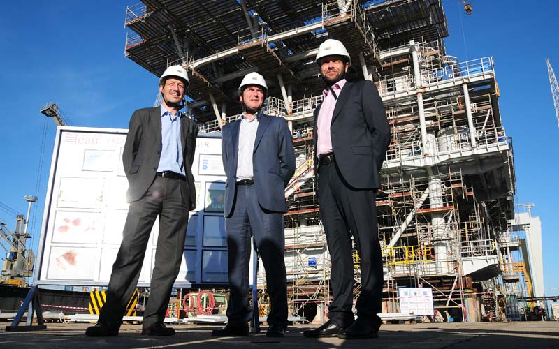 El astillero de Puerto Real cumple los plazos con su primer contrato en el mercado de la eólica offshore, para el proyecto de Wikinger