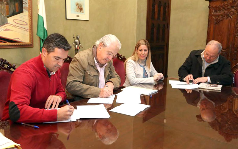 Conveniada la ejecución de un proyecto de mejora de acceso a la vía de servicio desde la A-491