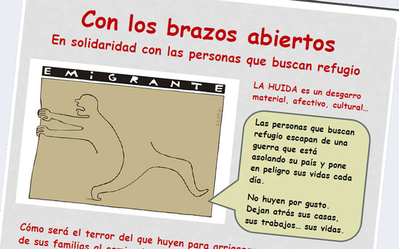‘Con los brazos abiertos’: un cómic para reflexionar sobre el drama de los refugiados y comprenderlo