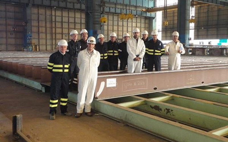 Arranca formalmente en el astillero de Puerto Real la construcción de los petroleros con la puesta de quilla