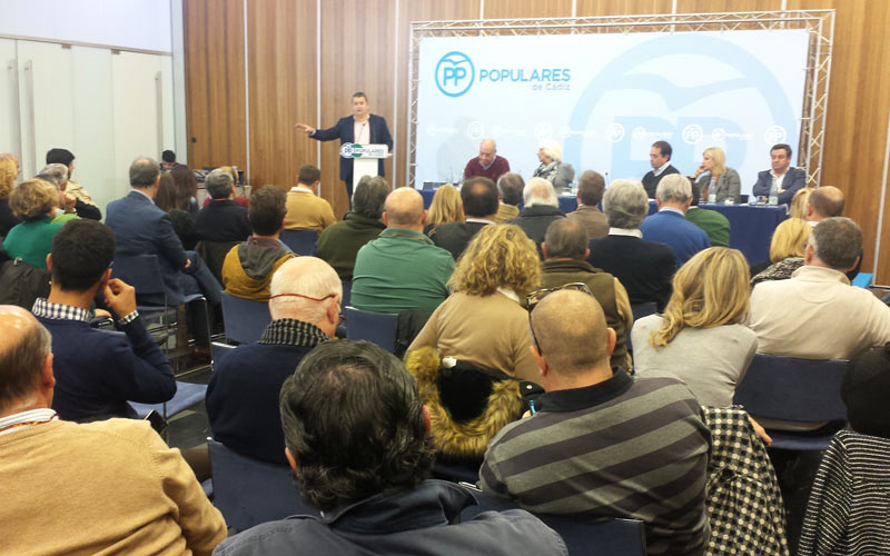 Sanz habla de “empate ganador” en Cádiz del PP en las elecciones generales del 20-D sobre el PSOE, pese a perder 113.000 votos