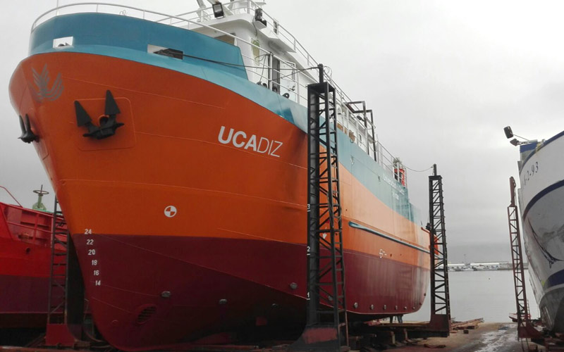 Se ultima la adecuación del primer buque oceanográfico de Andalucía, el UCADIZ de la Universidad gaditana