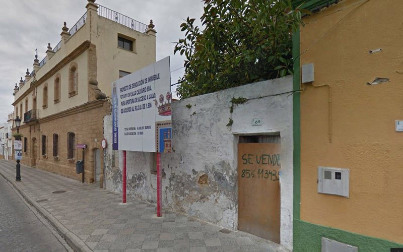 Un nuevo espacio peatonal conectará la calle Calvario con Lope de Vega, a la altura de la parroquia del Carmen