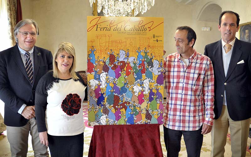 “Innovador y colorista” cartel para la Feria del Caballo 2016