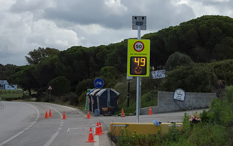 Cinco radares preventivos en vías chiclaneras para concienciar sobre el exceso de velocidad, pero no para multar