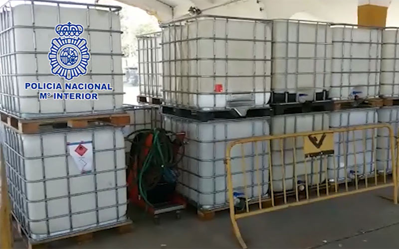 Cae una organización que operaba entre Cádiz y Sevilla por robar más 20.000 litros de combustible “picando” oleoductos