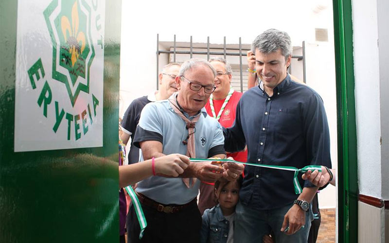 Los scout de Eryteeia inauguran local en la Casería