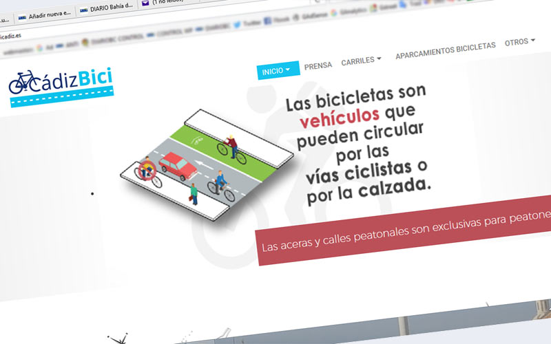 Actualizada la web sobre el proyecto del carril bici de Cádiz
