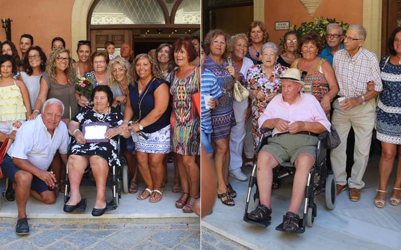 Rota homenajea a sus ‘abuelos’ Carmen y Enrique