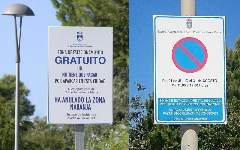 De la Encina repite que “desde hace un año es gratis aparcar” en las playas portuenses, pero el PP lo pone en duda