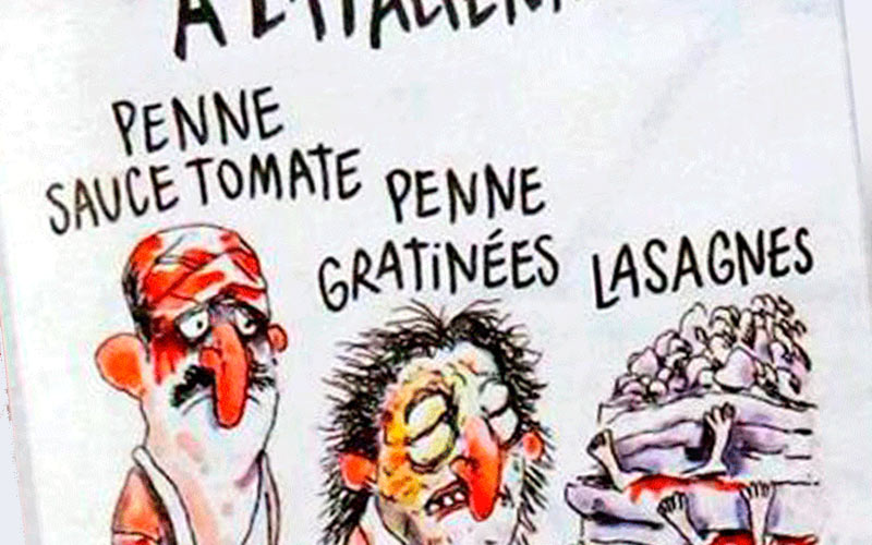 San Fernando revoca su III Premio a la Libertad de Expresión para ‘Charlie Hebdo’ ante su “actitud” hacia el reciente seísmo de Italia