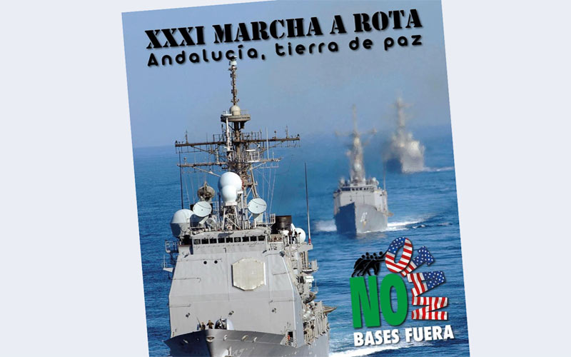 La Marcha a Rota, contra la base y el militarismo, este domingo