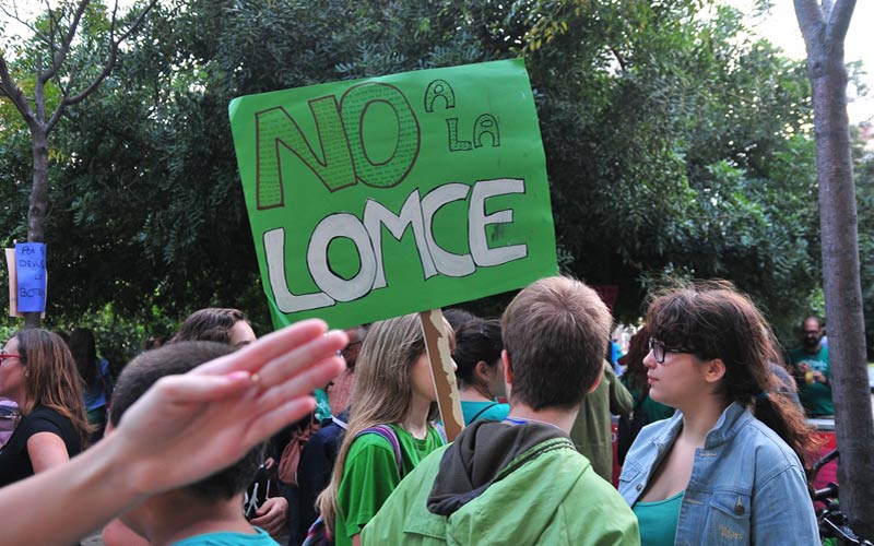 Nueva huelga educativa en Cádiz este miércoles 26-O contra la Lomce y sus controvertidas reválidas, y frente a los recortes