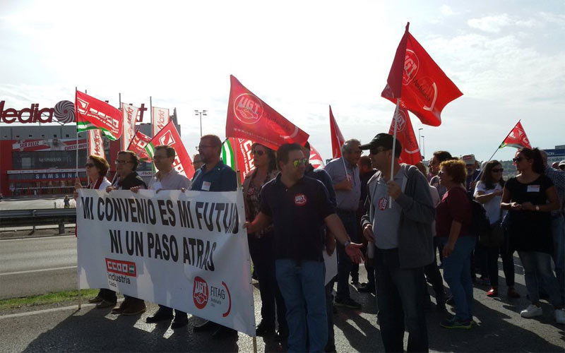 La huelga “defensiva” de la vid, por la negociación del convenio del sector, paraliza la producción en las bodegas del Marco de Jerez