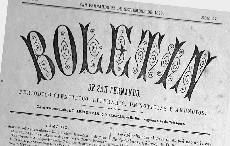 San Fernando recordará el 206 aniversario de ‘su’ decreto de libertad de imprenta con una muestra sobre la prensa escrita local