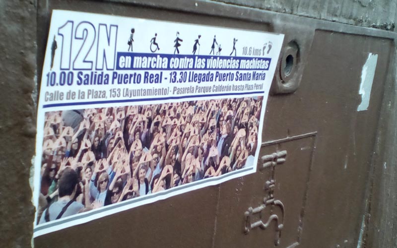 Convocan la primera marcha provincial “contra las violencias machistas” este sábado 12-N entre Puerto Real y El Puerto
