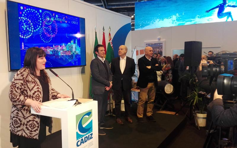 El Carnaval, “nuestra forma de expresarnos, de ser, de estar”, acapara la promoción de la ciudad de Cádiz este año en Fitur