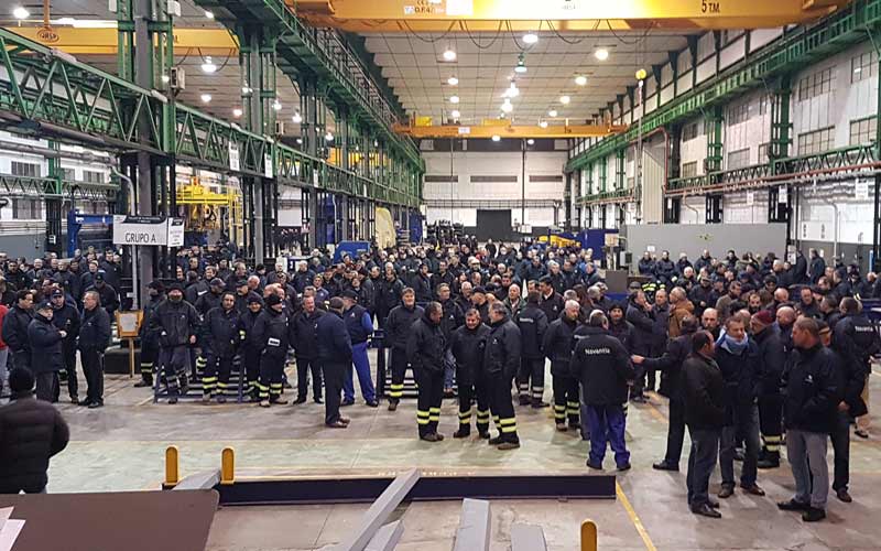 Los trabajadores del astillero isleño retoman las movilizaciones