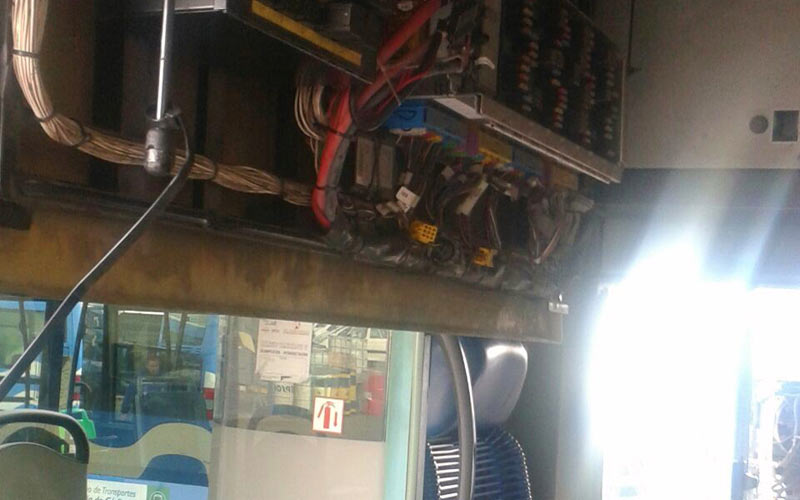 Susto en la línea 10 del autobús urbano
