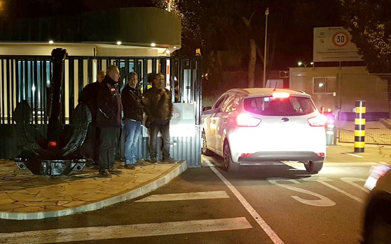 Trabajadores de Navantia San Fernando elevan sus protestas impidiendo la entrada de los directivos al astillero